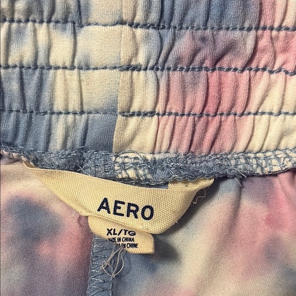Areo women’s retro tie die shorts size XL, pink, blue white - Picture 4 of 6